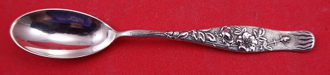 Demitasse Spoon w/ wild roses motif  4